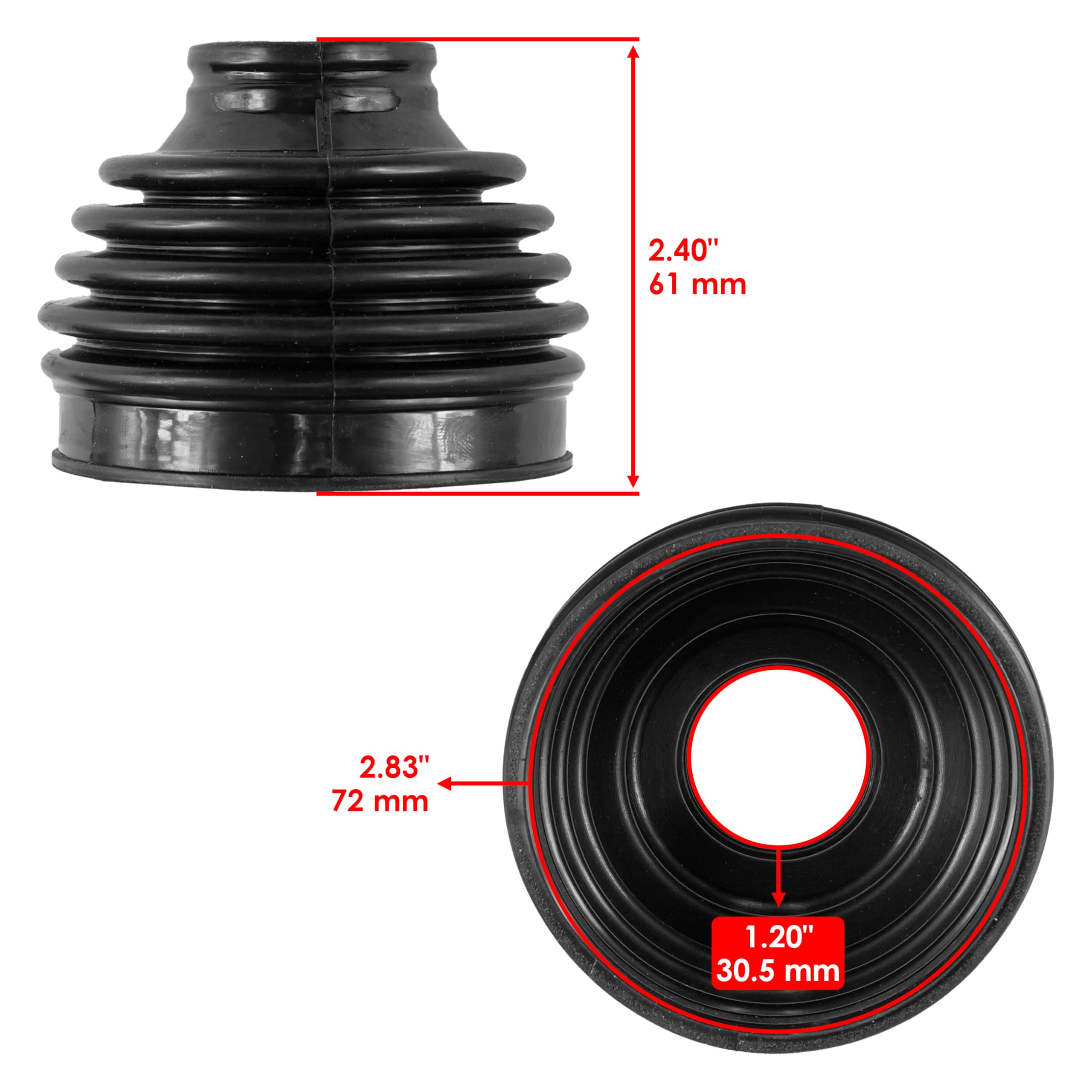 Amazon.com: Caltric Front Drive Shaft Dust Cover Boot Compatible